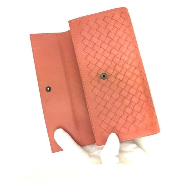 556120A V Bottega Veneta Wallet Long Intrecciato Lambskin Bifold - Picture 5 of 9